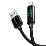 Cablu Mcdodo de date (CA-9940), USB-A to Lightning, 3A, Afisaj digital, 1.2m, negru