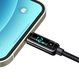 Cablu Mcdodo de date (CA-9940), USB-A to Lightning, 3A, Afisaj digital, 1.2m, negru