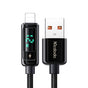 Cablu Mcdodo de date (CA-9940), USB-A to Lightning, 3A, Afisaj digital, 1.2m, negru