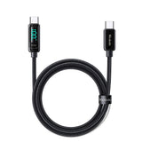Cablu Mcdodo de date (CA-8820), USB-C to USB-C, 100W, Afisaj digital, 1.2m, negru