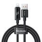 Cablu Mcdodo de date (CA-7970), USB-A to Lightning, Dual Afisaj LED, 3A, 1.2m, negru
