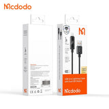 Cablu Mcdodo de date (CA-7970), USB-A to Lightning, Dual Afisaj LED, 3A, 1.2m, negru