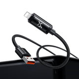 Cablu Mcdodo de date (CA-7970), USB-A to Lightning, Dual Afisaj LED, 3A, 1.2m, negru