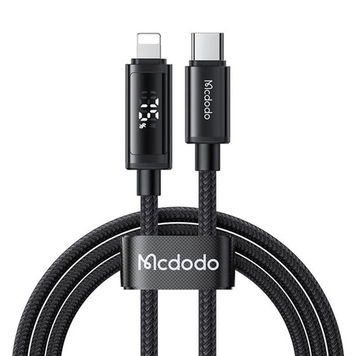 Cablu Mcdodo de date (CA-7990), USB-C to Lightning, Dual Afisaj LED, 36W, Incarcare rapida, 1.2m, negru