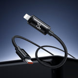 Cablu Mcdodo de date (CA-7990), USB-C to Lightning, Dual Afisaj LED, 36W, Incarcare rapida, 1.2m, negru
