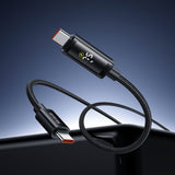Cablu Mcdodo de date (CA-8000), USB-C to USB-C, Dual Afisaj LED, 100W, Incarcare rapida, 1.2m, negru