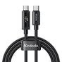 Cablu Mcdodo de date (CA-8000), USB-C to USB-C, Dual Afisaj LED, 100W, Incarcare rapida, 1.2m, negru