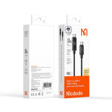 Cablu Mcdodo de date (CA-8000), USB-C to USB-C, Dual Afisaj LED, 100W, Incarcare rapida, 1.2m, negru