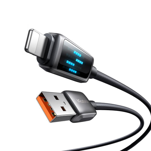 Cablu Mcdodo de date (CA-5250), USB-A to Lightning, Afisaj LED, 1.2m, negru