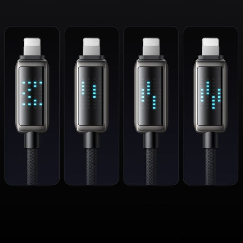 Cablu Mcdodo de date (CA-5250), USB-A to Lightning, Afisaj LED, 1.2m, negru