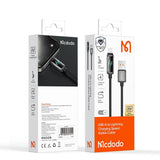 Cablu Mcdodo de date (CA-5250), USB-A to Lightning, Afisaj LED, 1.2m, negru