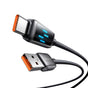 Cablu Mcdodo de date (CA-2350), USB-C to USB-A, 6A, Afisaj LED, 1.2m, negru