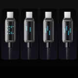 Cablu Mcdodo de date (CA-2350), USB-C to USB-A, 6A, Afisaj LED, 1.2m, negru