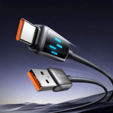 Cablu Mcdodo de date (CA-2350), USB-C to USB-A, 6A, Afisaj LED, 1.2m, negru