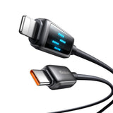 Cablu Mcdodo de date (CA-2630), USB-C to Lightning, 36W, Afisaj LED, PD Incarcare rapida, 1.2m, negru