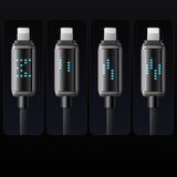 Cablu Mcdodo de date (CA-2630), USB-C to Lightning, 36W, Afisaj LED, PD Incarcare rapida, 1.2m, negru