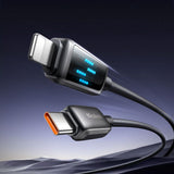 Cablu Mcdodo de date (CA-2630), USB-C to Lightning, 36W, Afisaj LED, PD Incarcare rapida, 1.2m, negru