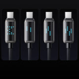 Cablu Mcdodo de date (CA-4250), USB-C to USB-C, 100W, Afisaj LED, PD Incarcare rapida, 1.2m, negru