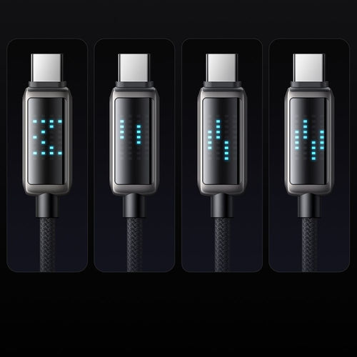 Cablu Mcdodo de date (CA-4250), USB-C to USB-C, 100W, Afisaj LED, PD Incarcare rapida, 1.2m, negru