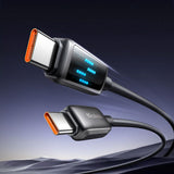 Cablu Mcdodo de date (CA-4250), USB-C to USB-C, 100W, Afisaj LED, PD Incarcare rapida, 1.2m, negru