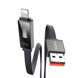 Cablu Mcdodo de date Rythm Series (CA-4970), USB-A to Lightning, 3A, Afisaj LED, 1.2m, negru