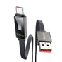 Cablu Mcdodo de date Rythm Series (CA-4980), USB-A to Type-C, 6A, Afisaj LED, Incarcare rapida, 1.2m, negru