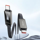 Cablu Mcdodo de date Rythm Series (CA-4470), Type-C to Type-C, 100W, Afisaj LED, PD Incarcare rapida, 1.2m, negru