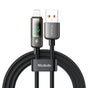 Cablu Mcdodo de date (CA-3620), USB-A to Lightning, 3A, Afisaj digital, Auto Power Off, Transparent Design, 1.2m, negru
