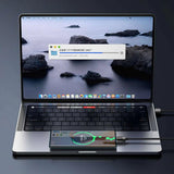 Cablu Mcdodo de date (CA-3150), USB to Type-C, 6A, Super Charge, Transparent Design, Auto Power Off, 1.2m, negru