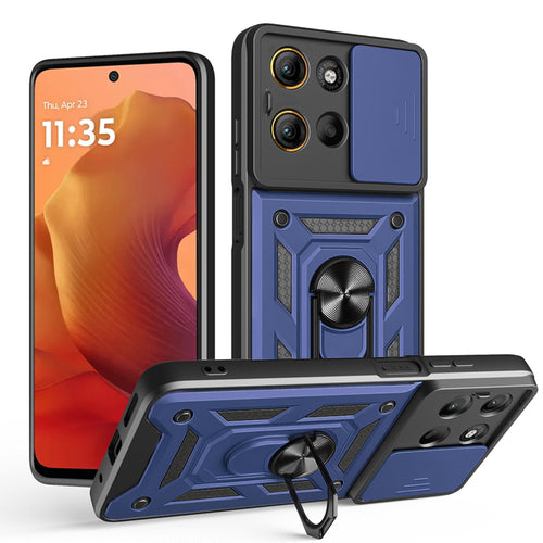 Husa pentru Motorola Moto G15, Techsuit CamShield Series, albastru