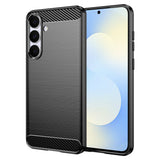 Husa pentru Samsung Galaxy S25 FE, Techsuit Carbon Silicone, albastru