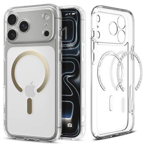 Husa pentru iPhone 17 Pro, Spigen Ultra Hybrid MagSafe (ACS10348), transparenta