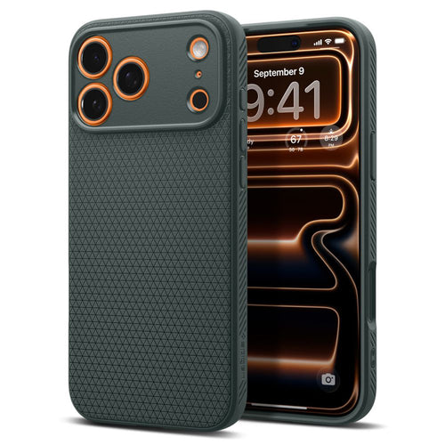 Husa pentru iPhone 17 Pro Max, Spigen Liquid Air (ACS10267), verde