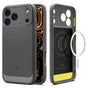 Husa pentru iPhone 17 Pro, Spigen Rugged Armor MagSafe (ACS10330), gri