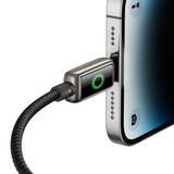 Cablu Mcdodo de date (CA-6590), cu Breathing Light Afisaj LED, USB-A to Lightning, Auto Power Off, 3A, 1.2m, negru