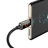 Cablu Mcdodo de date (CA-6650), cu Breathing Light Afisaj LED, USB-C to USB-A, Auto Power Off, 6A, 1.2m, negru