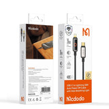 Cablu Mcdodo de date (CA-6670), cu Breathing Light Afisaj LED, USB-C to Lightning, Auto Power Off, 36W, 1.2m, negru