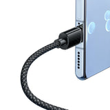 Cablu Mcdodo de date (CA-3650), Type-C to USB-A, Transparent Design, 100W, 1.2m, negru