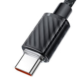 Cablu Mcdodo de date (CA-3650), Type-C to USB-A, Transparent Design, 100W, 1.2m, negru