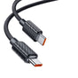 Cablu Mcdodo de date (CA-3670), Type-C to Type-C, Transparent Design, 100W, 5A, 1.2m, negru