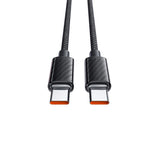 Cablu Mcdodo de date (CA-3670), Type-C to Type-C, Transparent Design, 100W, 5A, 1.2m, negru