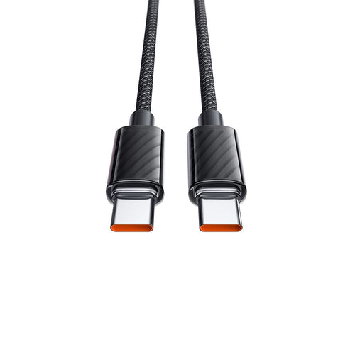 Cablu Mcdodo de date (CA-3670), Type-C to Type-C, Transparent Design, 100W, 5A, 1.2m, negru