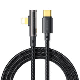 Cablu Mcdodo de date (CA-3390), USB-C to Lightning, 90 Degree Design, 36W, Transparent Design, 1.2m, negru