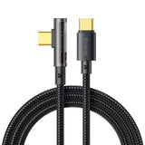Cablu Mcdodo de date (CA-3400), USB-C to USB-C, 90 Degree Design, 100W, Transparent Design, 5A, 1.2m, negru