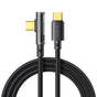 Cablu Mcdodo de date (CA-3400), USB-C to USB-C, 90 Degree Design, 100W, Transparent Design, 5A, 1.2m, negru