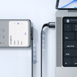Cablu Mcdodo de date (CA-3340), USB-C to USB-A, 90 Degree Design, 100W, Indicator LED, 1.2m, negru