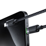 Cablu Mcdodo de date Self-Winding Series (CA-2000), USB-C to USB-C, 60W, Incarcare rapida, 1.2m, negru