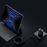 Cablu Mcdodo de date Self-Winding Series (CA-6000), USB-A to Lightning, 3A, 1.2m, negru