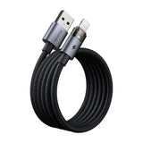 Cablu Mcdodo de date (CA-6910), cu Charging Light, USB-A to Lightning, Transparent Cable, 3A, 1.2m, negru