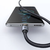 Cablu Mcdodo de date (CA-6890), cu Charging Light, USB-C to USB-A, Transparent Design, 6A, 1.2m, negru